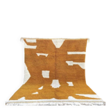 Traditional handmade Beni Ouraine rug, size 150 x 250 cm, orange