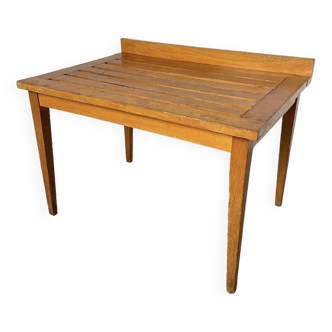 1950s oak luggage rack