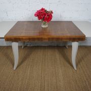 Table à manger avec rallonges art déco relookée pieds galbés