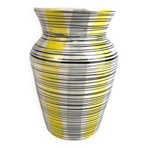 Vase Alessio Tasca décor géométrique