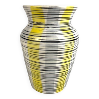 Alessio Tasca vase with geometric decoration from the 50s