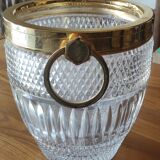 Old crystal champagne bucket