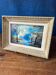 Chiaroscuro landscape painting signed ROLL, oil on cardboard, framed