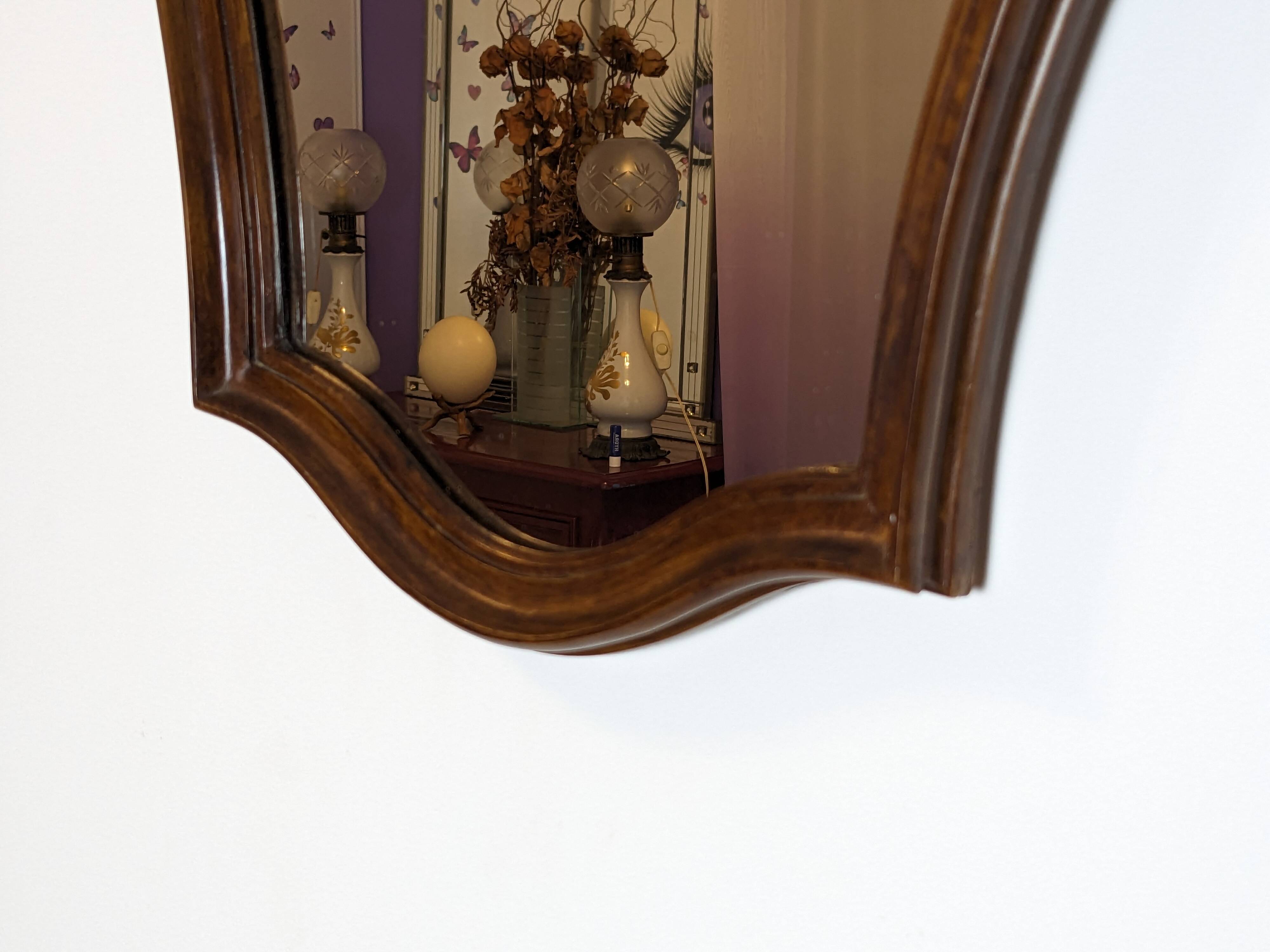 Vintage baroque mirror 55 x 35 cm