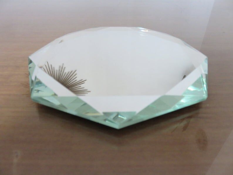 Pair of octagonal mirrors beveled 40s 50s