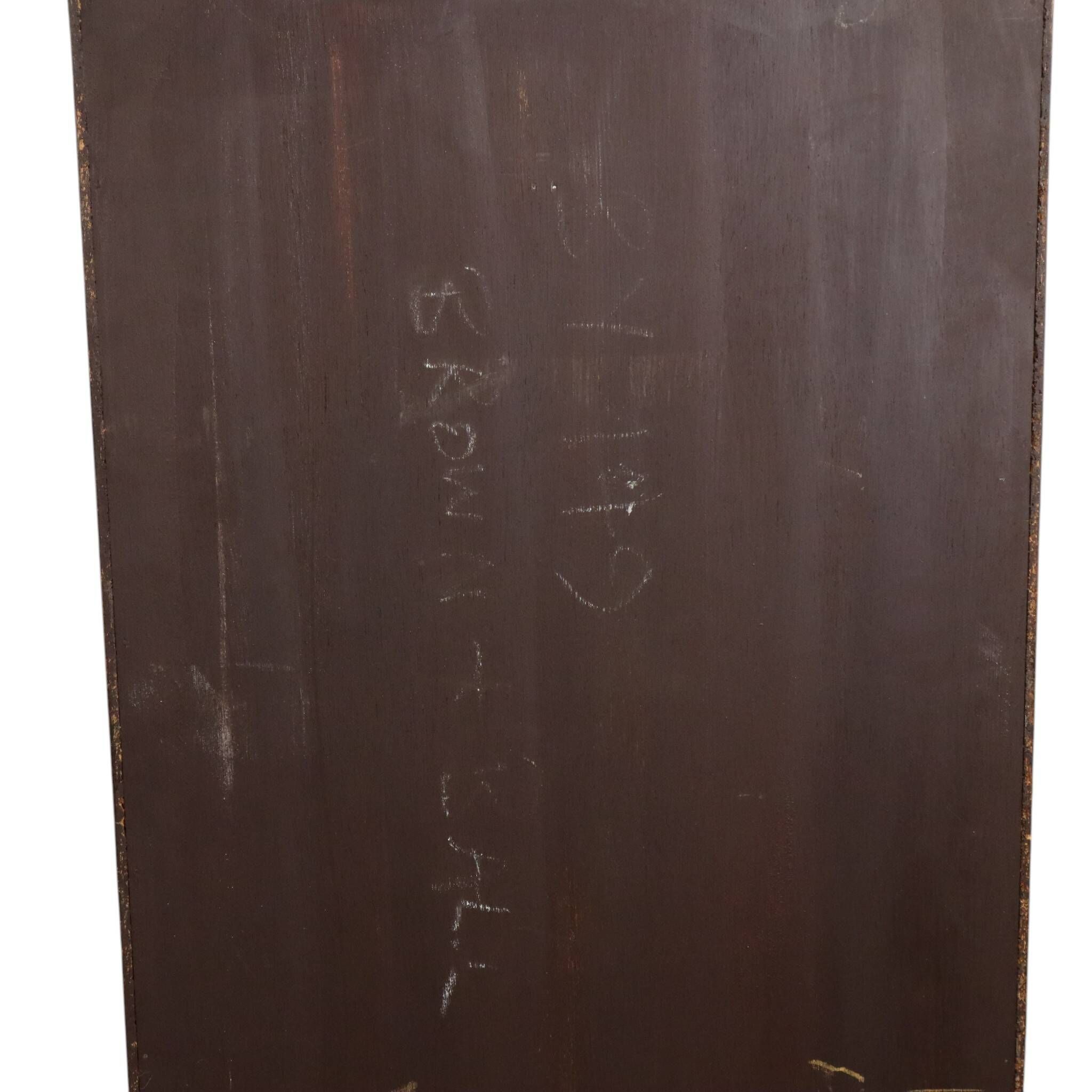 Vintage Chest of Drawers Burton Reproductions Burl Wood Veneer 116cm