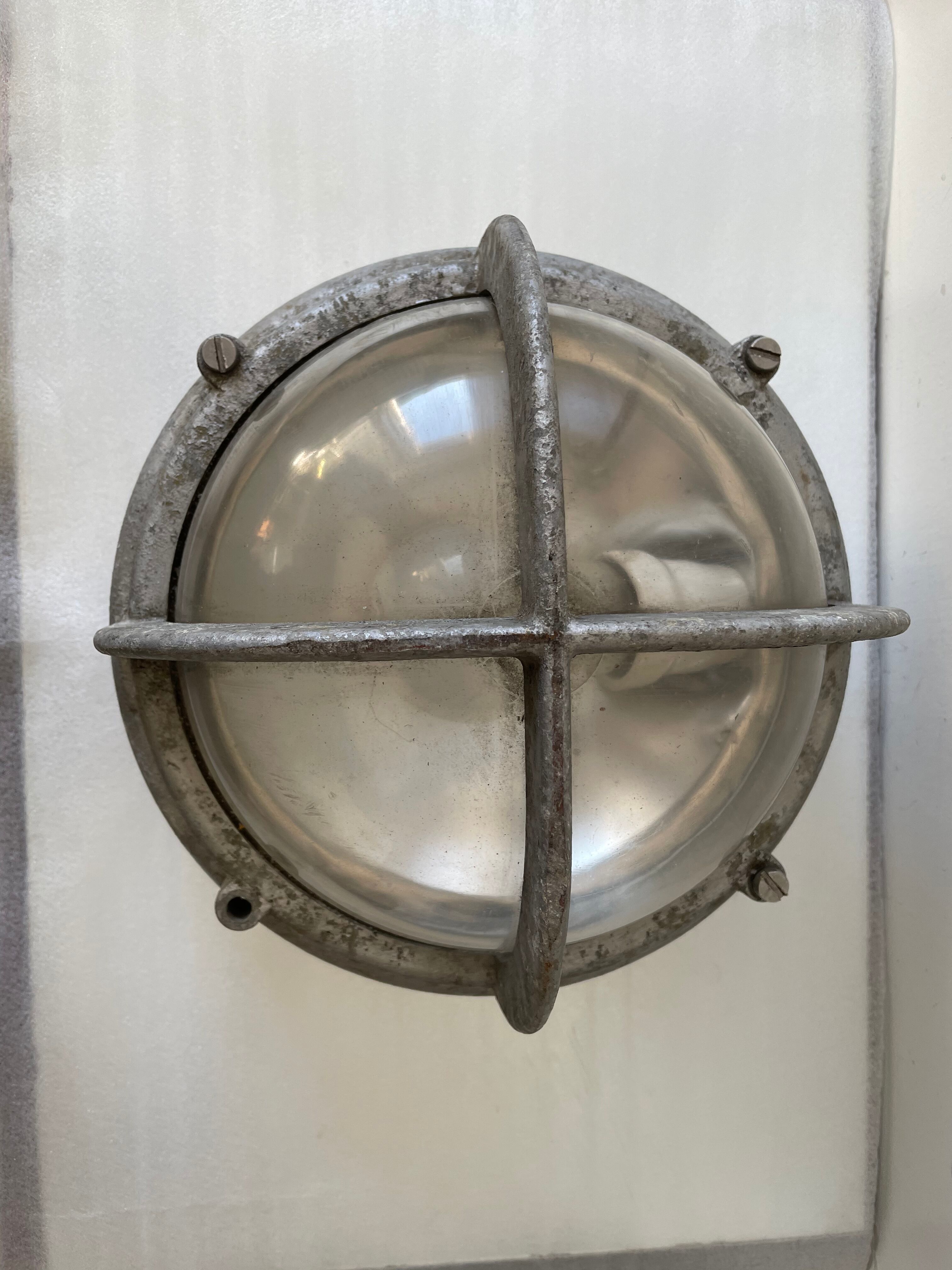 Danish Outdoor Lamp in Galvanized Metal