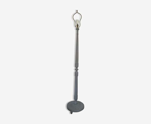 Pied de lampadaire ancien en bois