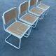 Ensemble de 4 chaises modèles Cesca b32 en blanc