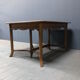 Dutch oak kitchen table in art deco style from the 1930s