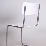 White Vichr a Spol Bauhaus chair made in 1930s Czechia