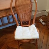 Rattan and bamboo chair