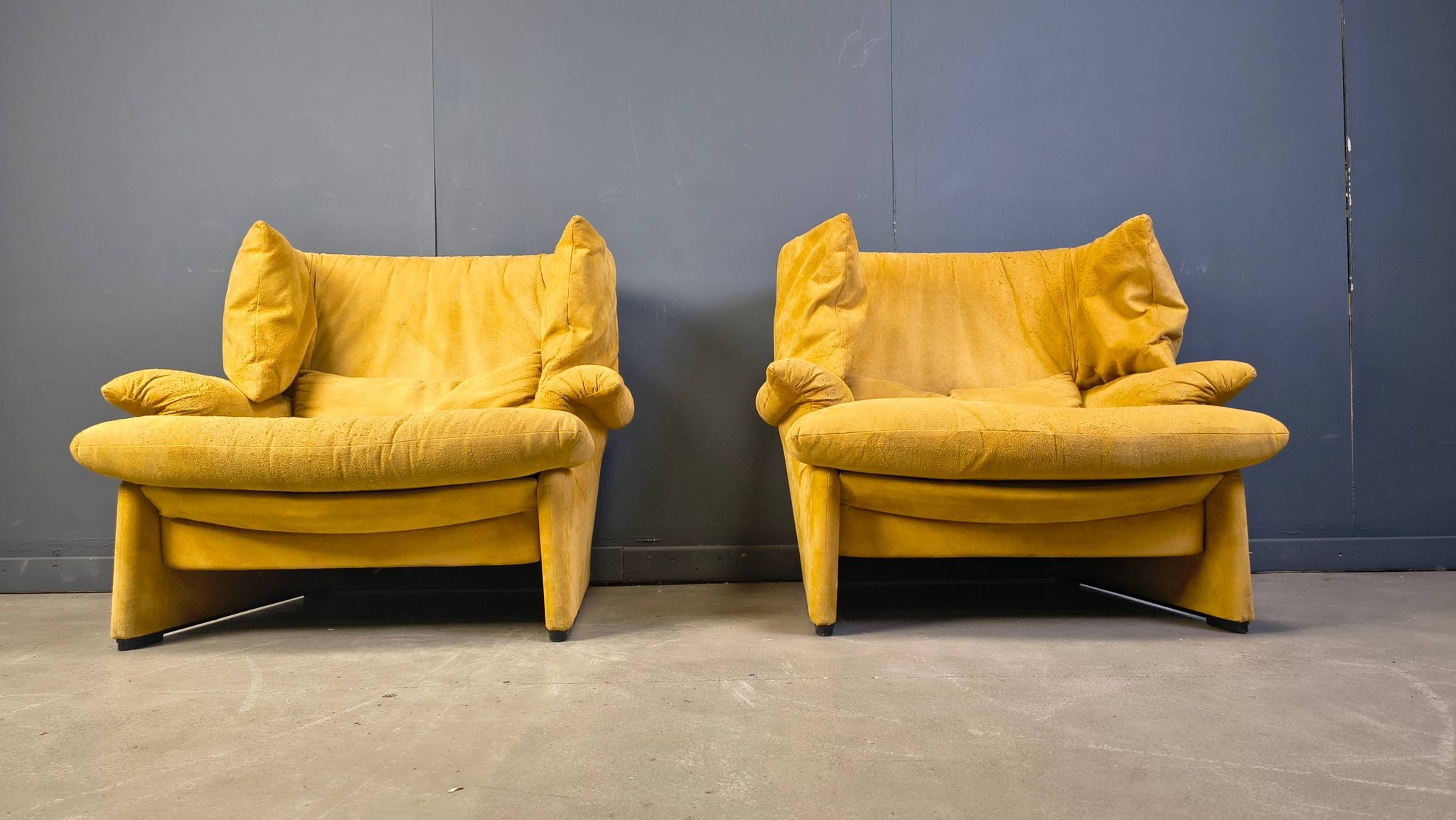 Porto Venere sofas by Vico Magistretti for Cassina, 1980s