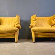 Porto Venere sofas by Vico Magistretti for Cassina, 1980s