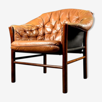 Fauteuil G Mobel des années 1960 cuir