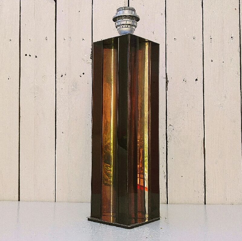 70's design plexiglass lamp foot