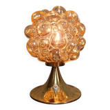 Bubbled glass table lamp, design Helena Tynell, 1970