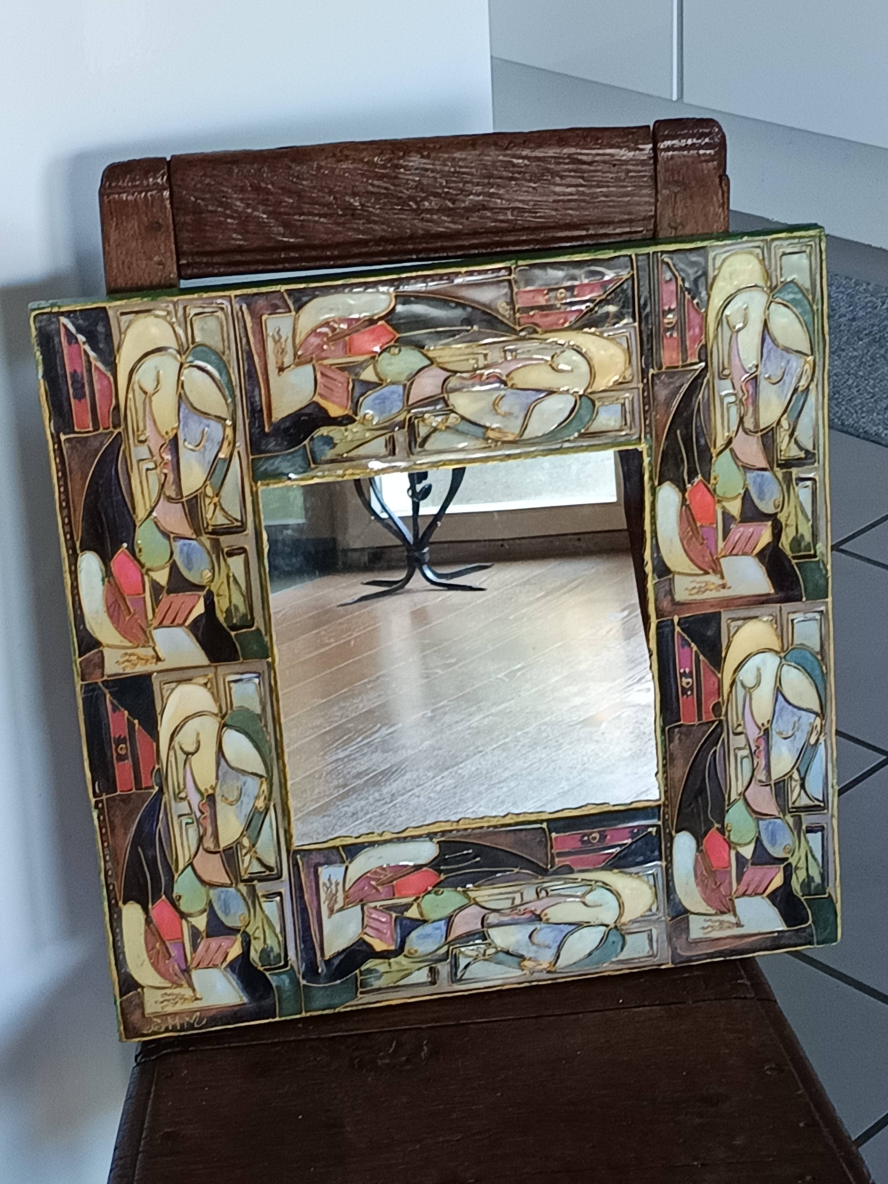 Mirror model François Lembo edition Bernard H Martin BHM Vallauris