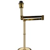 Hollywood Regency brass table lamp, Tommaso Barbi Italy 1970s