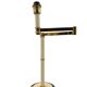 Lampe de table Hollywood Regency en laiton, Tommaso Barbi Italie 1970
