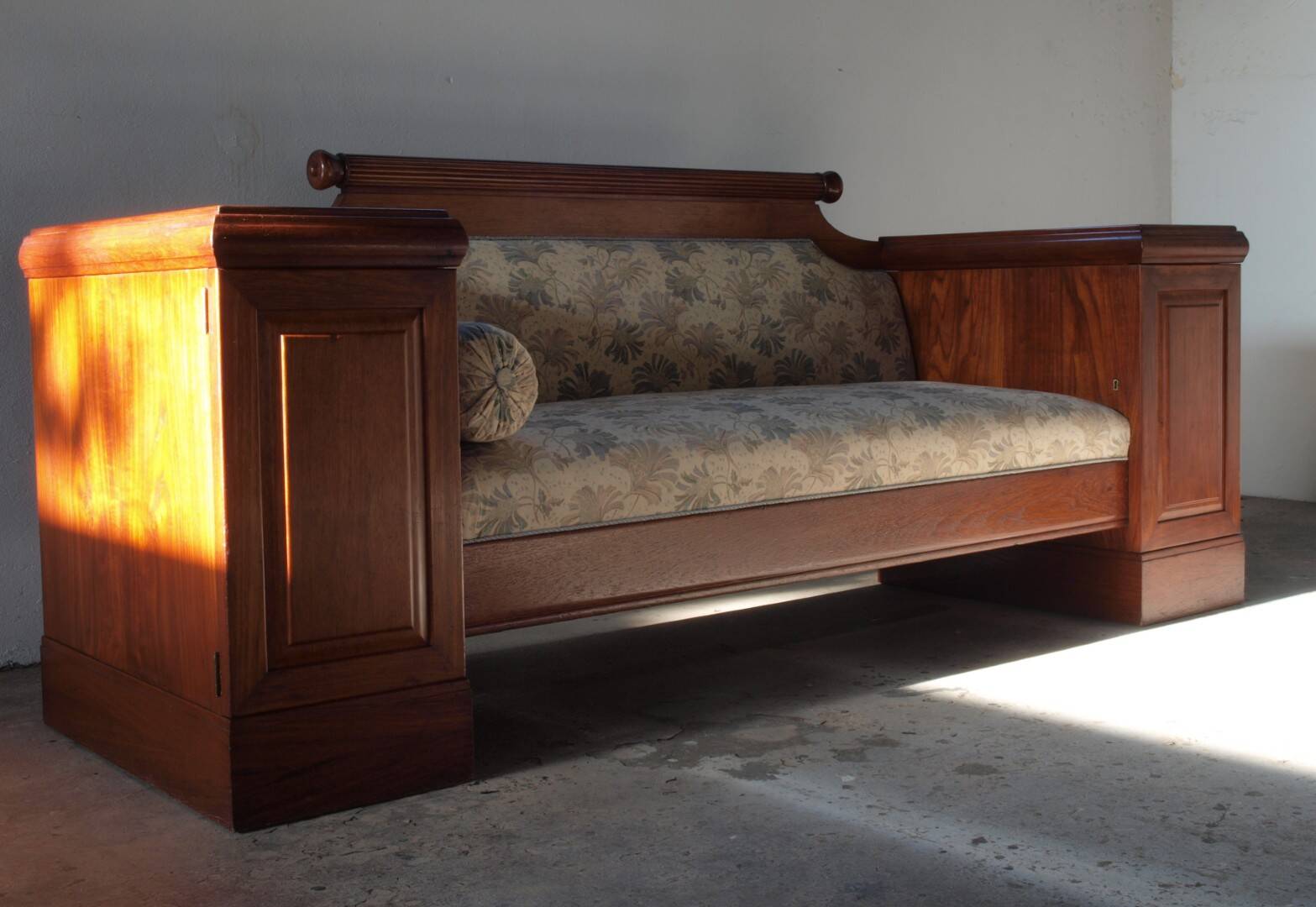 Vintage Oak Sofa / Couch, Antique Empire Danish Craftmanship 1880-1910s
