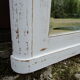 Old mirror white patinated fireplace top