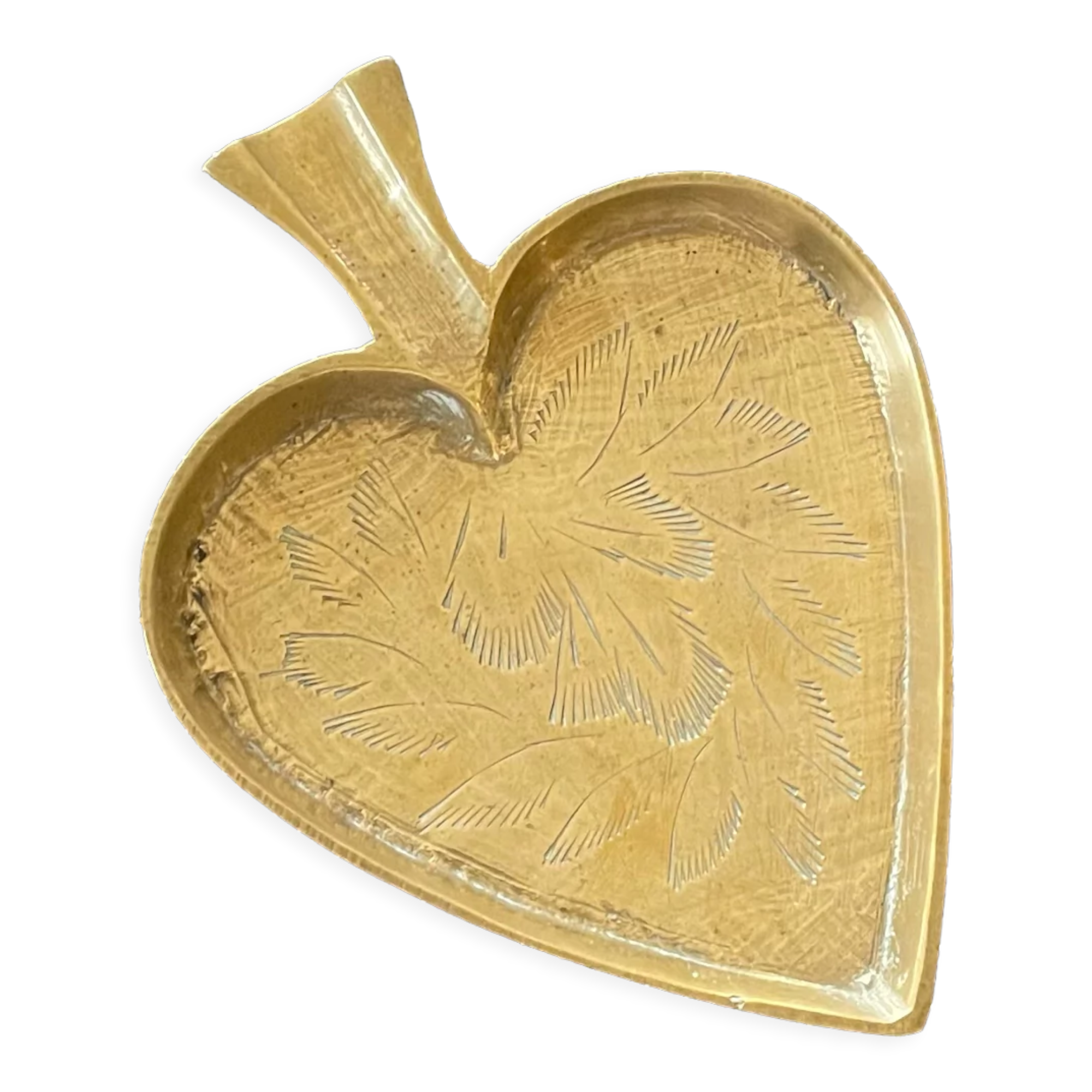 Vintage brass ashtray