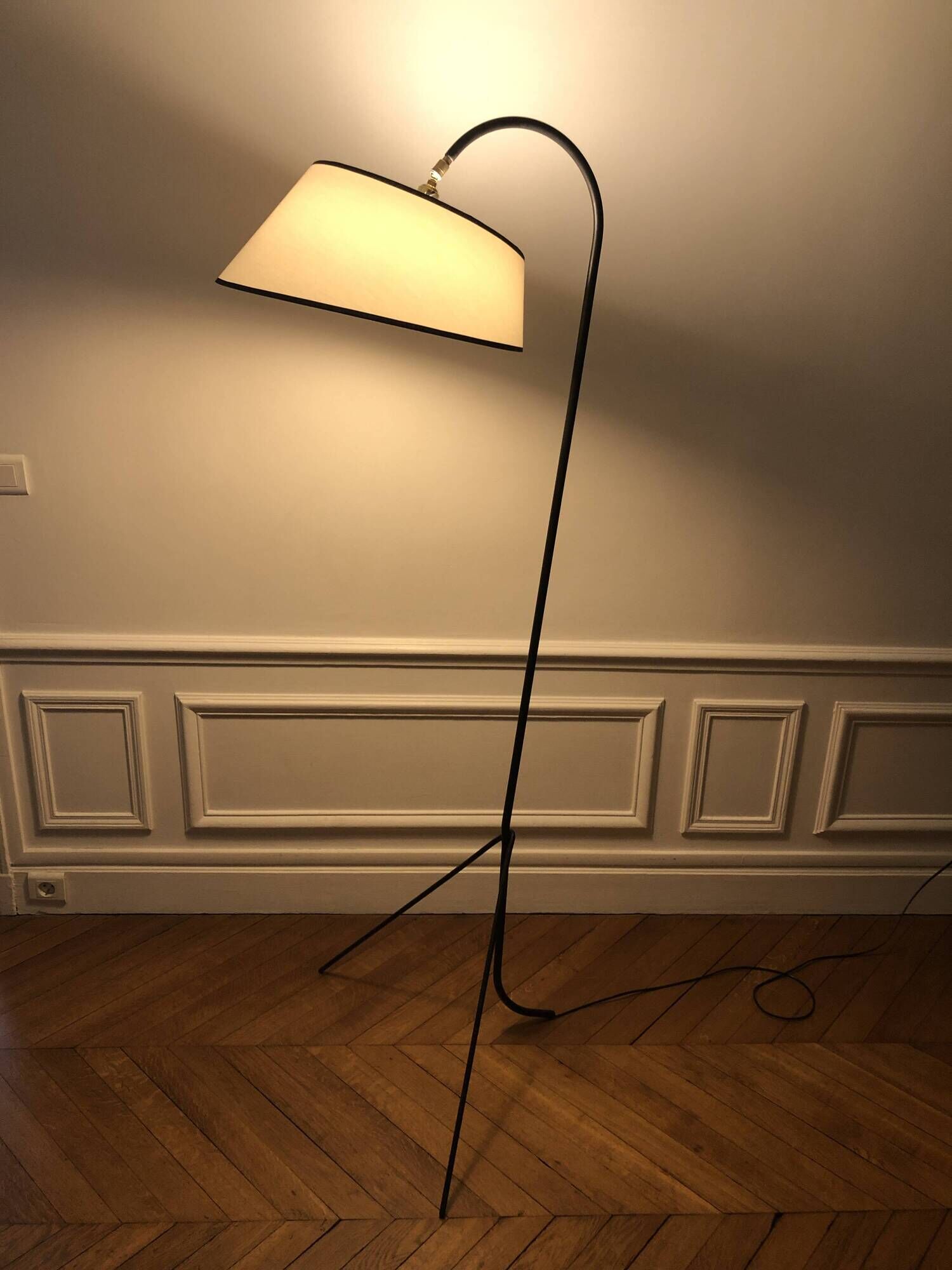 1950s tripod floor lamp