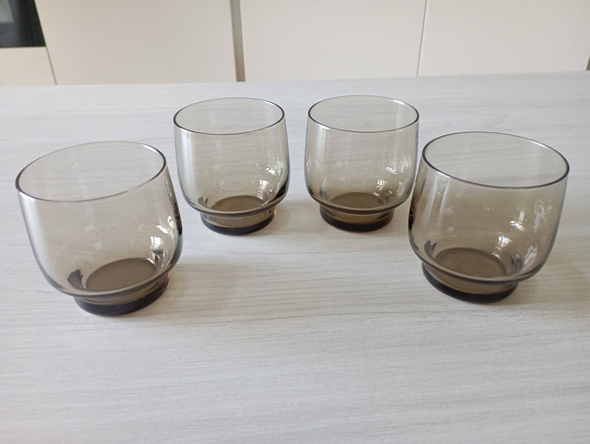 Set of 4 70s glasses