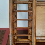 Large vintage serving tray, rattan and wicker - Indonesia - 1950s/1960s