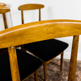 Set of 6 restored chairs by Bernard Malendowicz 1960s