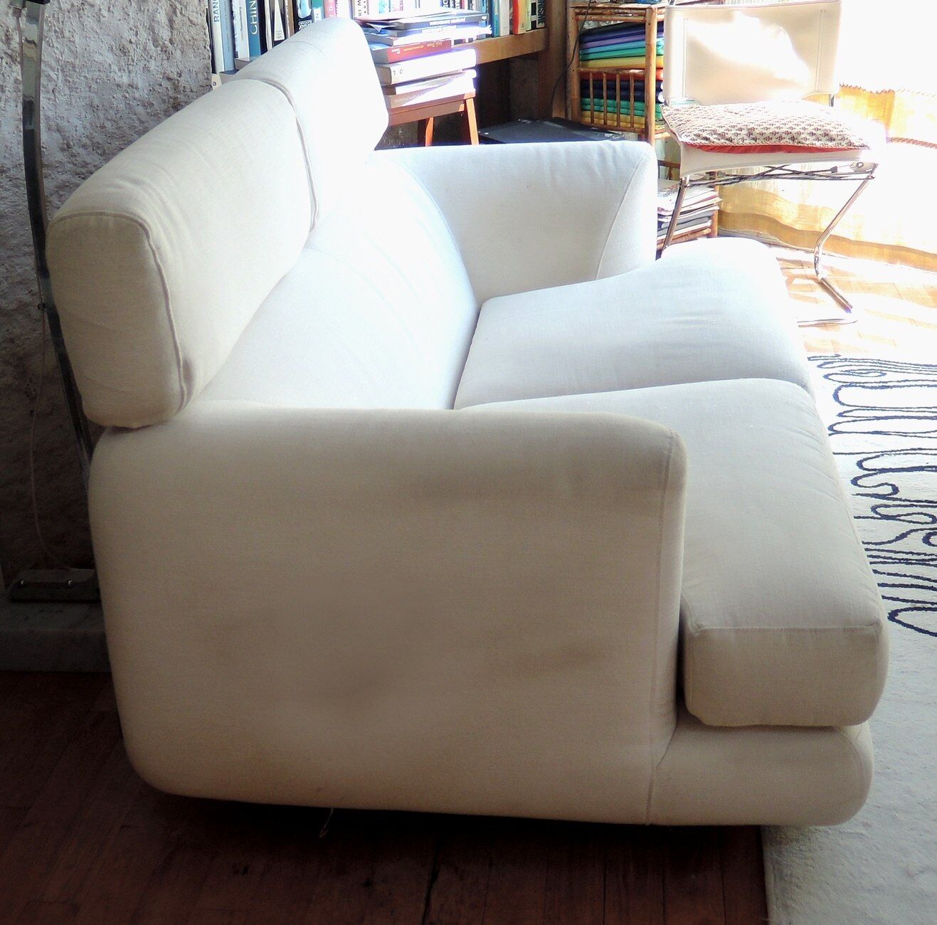 canapé blanc écru Cina