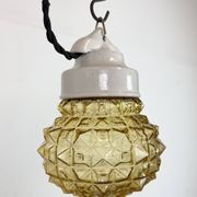 Vintage White Porcelain Pendant Light, 1970s
