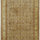 Handmade oriental contemporary 1980s 275 cm x 388 cm beige wool carpet
