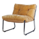 Vintage "Pixi" style armchair in velvet and chrome, 1970