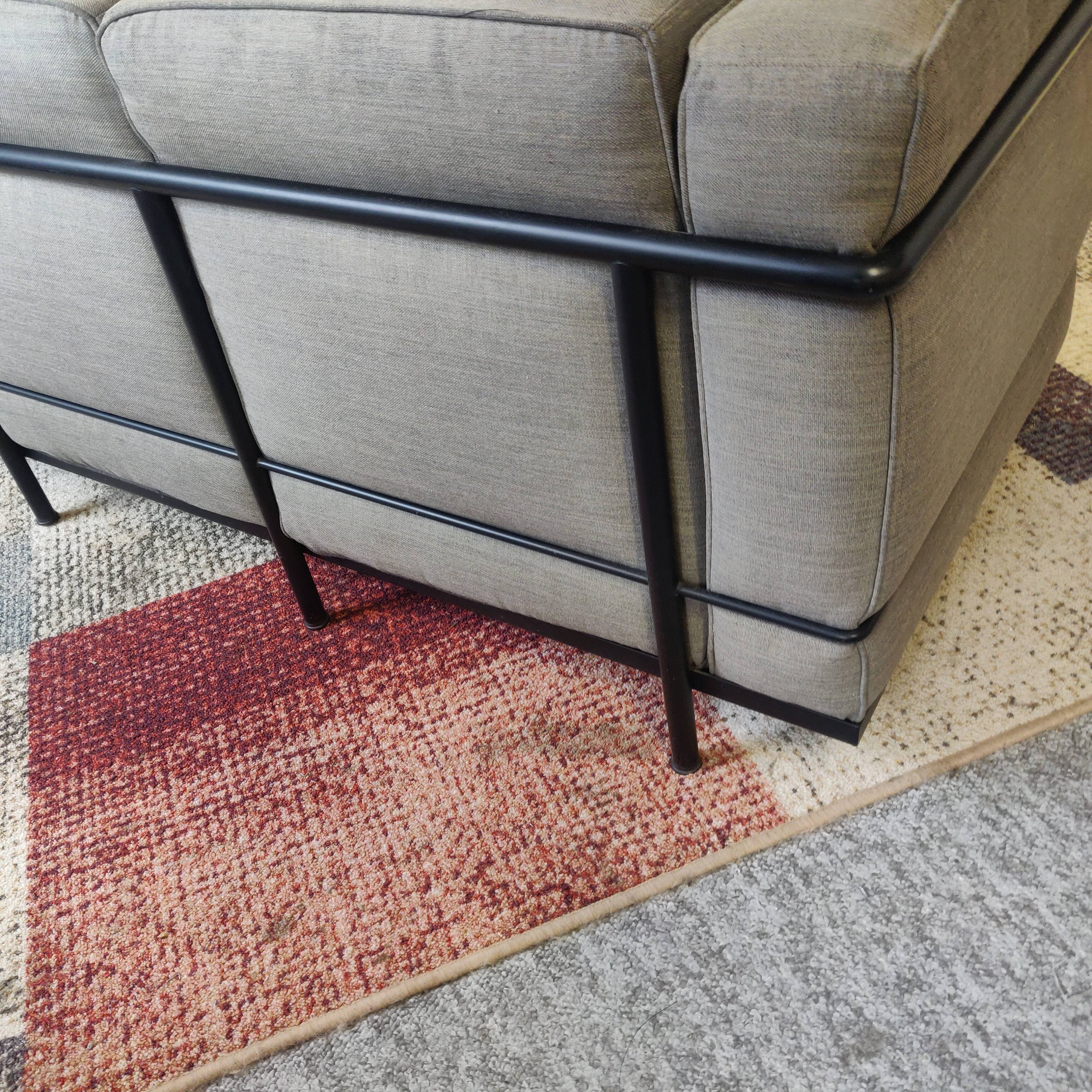 LC2 3-seater sofa by Le Corbusier, Cassina edition