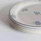 4 plates with earthenware desserts from St Amand