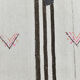 2x8 white brown hemp runner rug 57x260cm