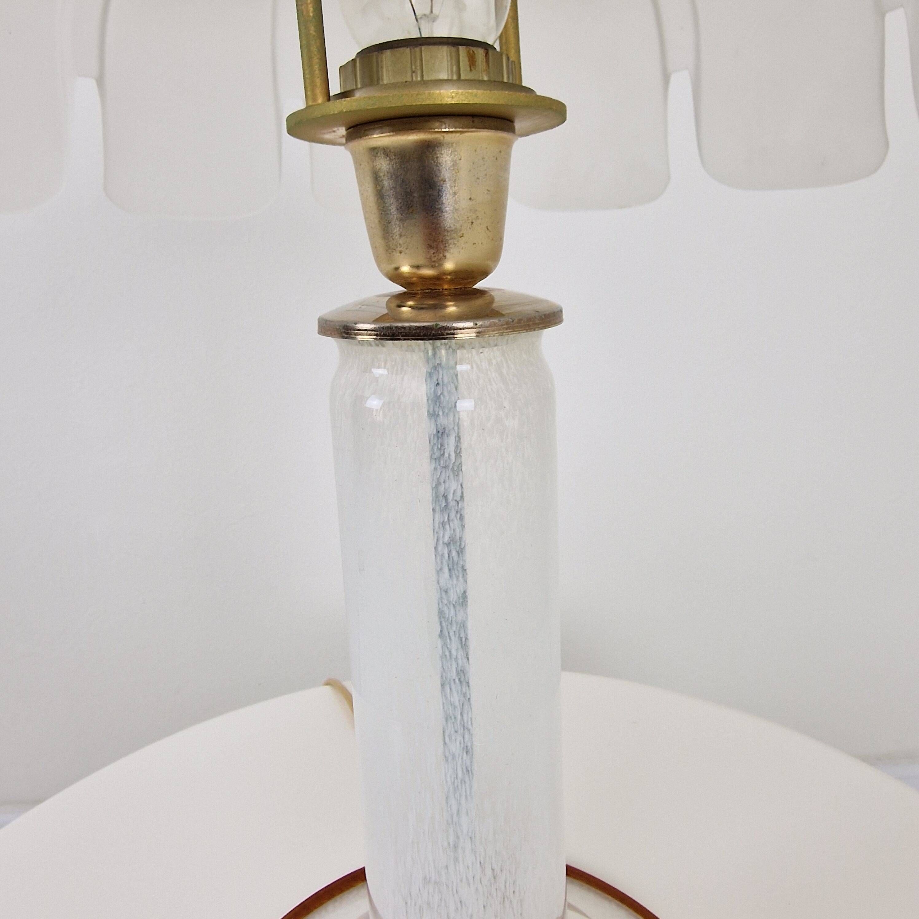 Exquisite Vintage Italian Murano Glass Table Lamp – 1970s/1980s