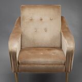 Pair of velvet chairs from the 50s