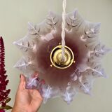 Vintage glass lampshade suspension
