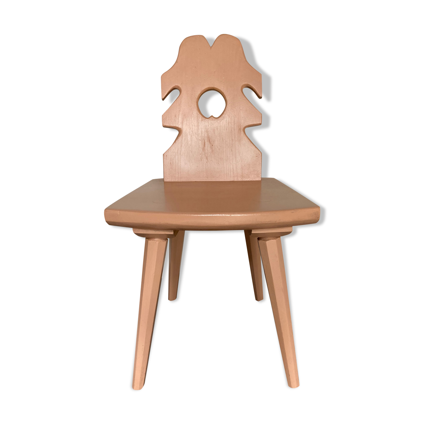 Raw wood chair