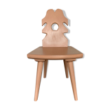 Raw wood chair