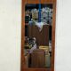 Miroir vintage XL en teck, Scandinavie, années 1970