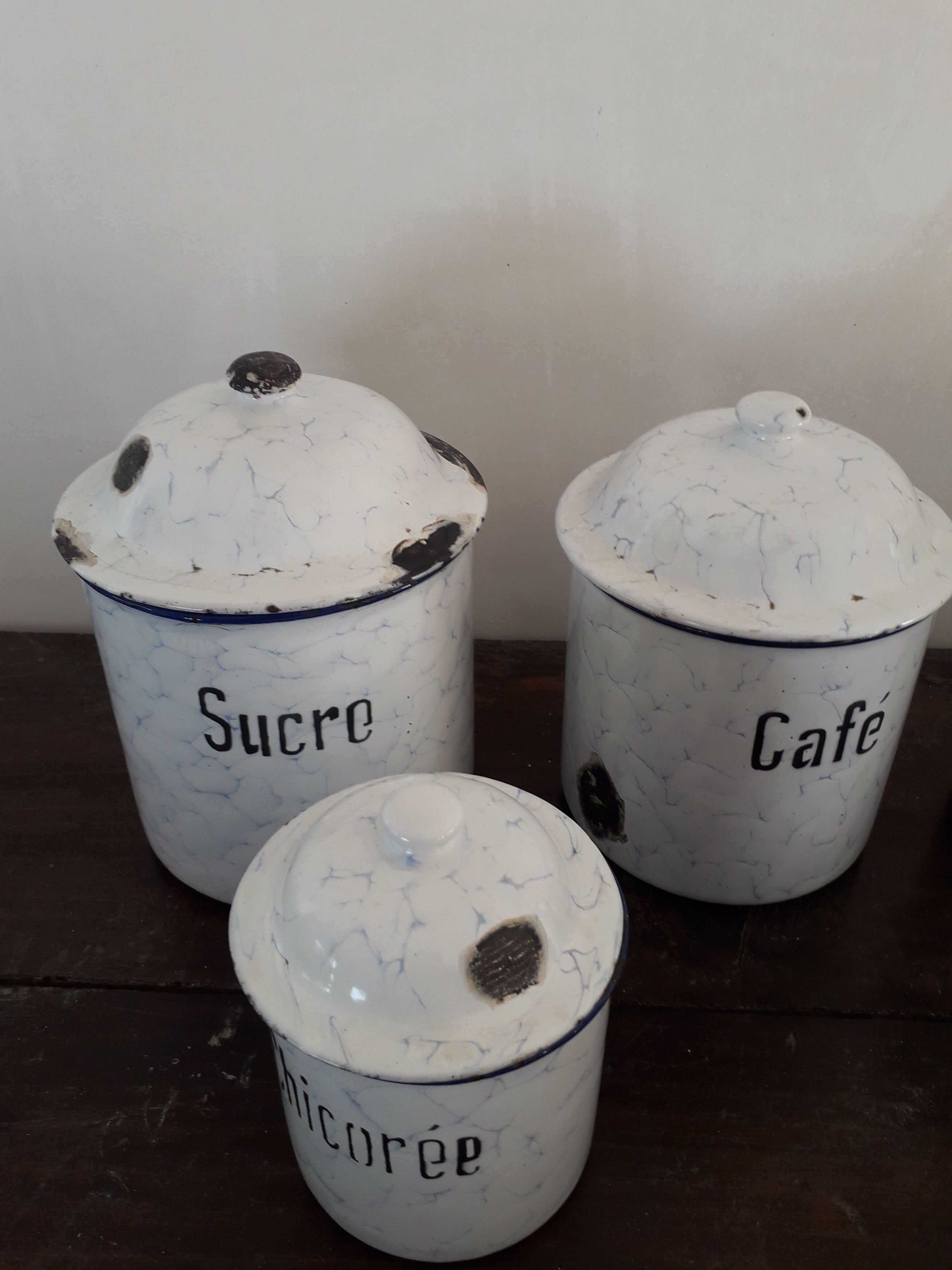 Serie pots émaillés