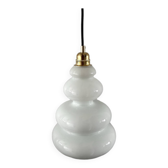 Seventies opaline pendant light
