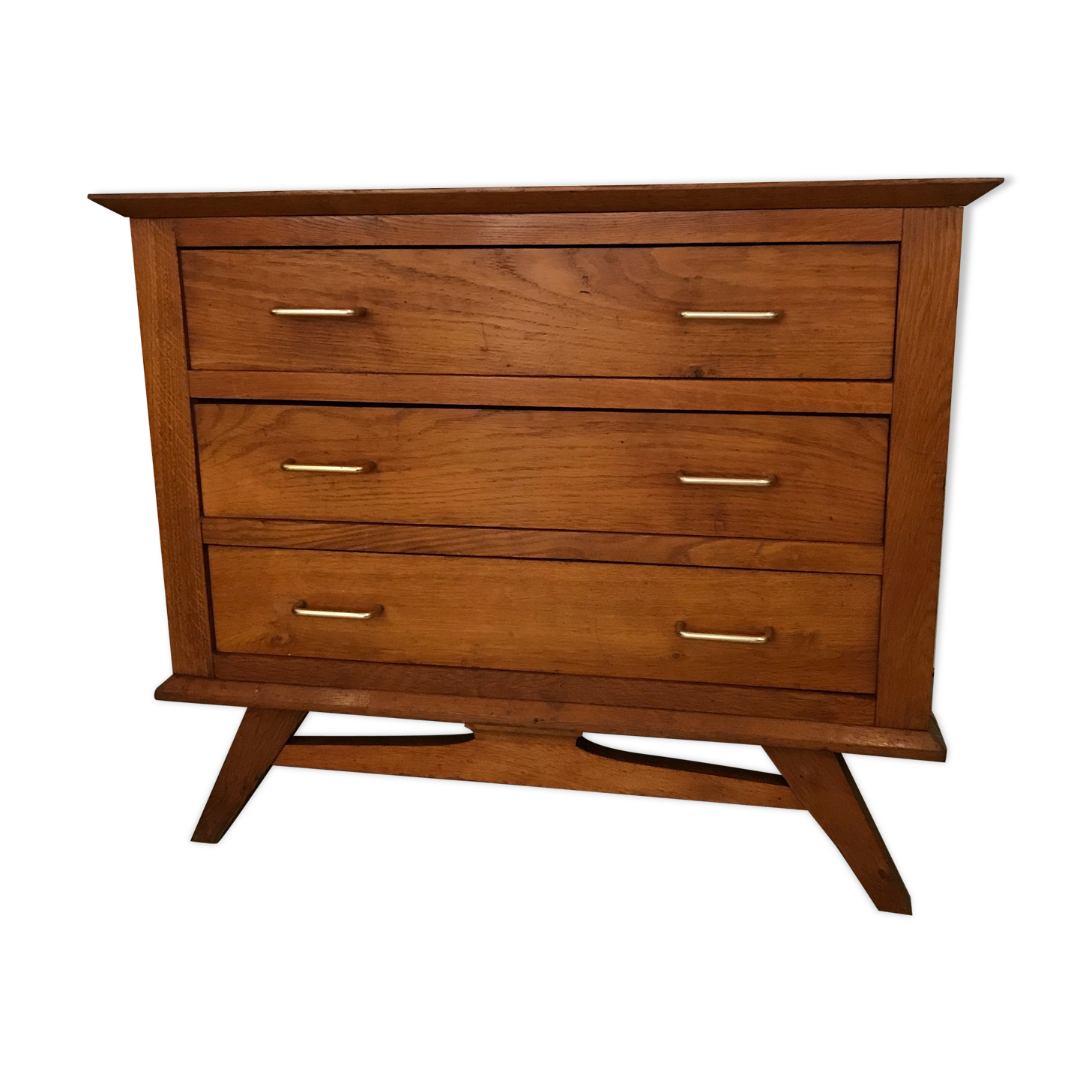 Vintage light wood dresser