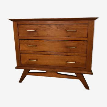 Commode vintage bois clair