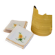Lot de 8 serviettes de table à fleurs vintage