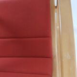Yngve Ekström Scandinavian armchair orange terracotta wool